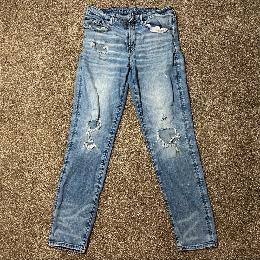 American Eagle Outfitters Distressed Airflex+ Denim Jeans